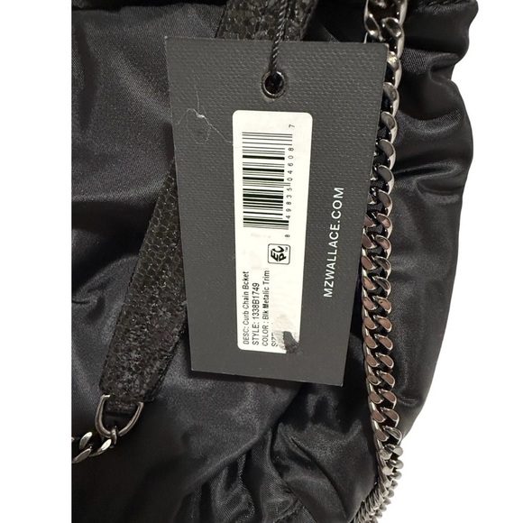 NWT MZ Wallace Black Chain Strap Shoulder/Crossbody Bag - Picture 4 of 8